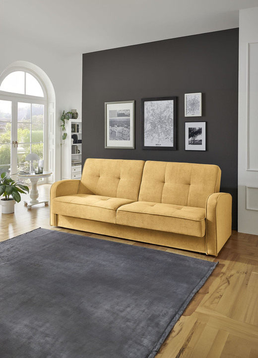 Slaap sofa`s - slaapbank, in Farbe SAFFRAAN Ansicht 1