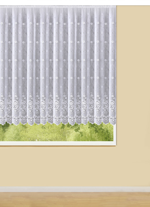 Klassiek - Bewaar bloemen met universele railtape, in Größe 140 (H 120 x B 300 cm) bis 298 (H 245 x B 600 cm), in Farbe WEISS Ansicht 1