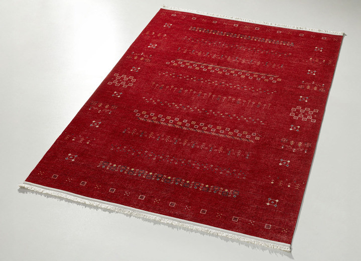 Klassisch - Brücke, in Größe 113 (Brücke, 80x150 cm) bis 282 (Teppich, 200x290 cm), in Farbe ROT Ansicht 1