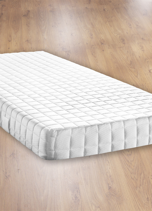 Matratzen & Topper - 7-Zonen-Komfortschaumkern-Matratze, in Größe 129 (80/190 cm) bis 135 (140/200 cm), in Farbe WEISS Ansicht 1