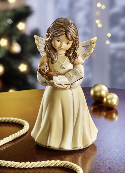 Goebel-Figuren - Engel mit Teddybär, in Farbe CHAMPAGNER