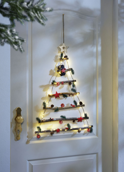 Buitendecoraties - LED deurhanger, in Farbe ROT Ansicht 1