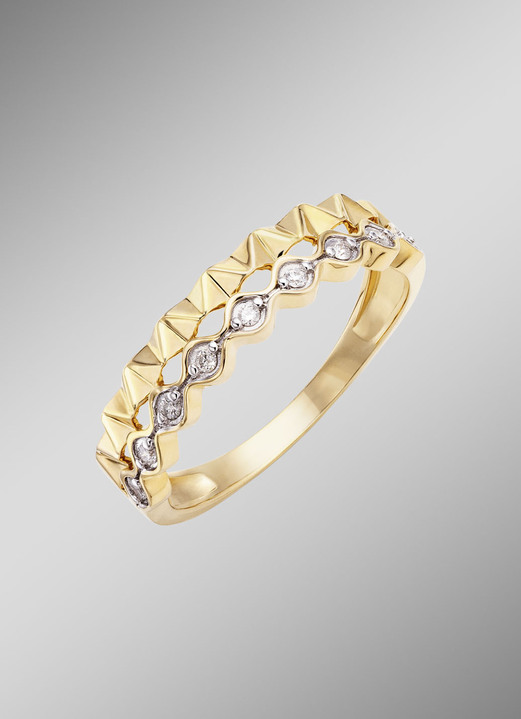 Ringen - Damesring met diamanten, in Größe 160 bis 220, in Farbe  Ansicht 1
