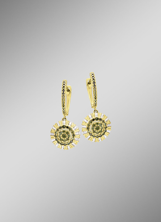 Ohrschmuck - Klappcreolen Gold 585/-, in Farbe  Ansicht 1