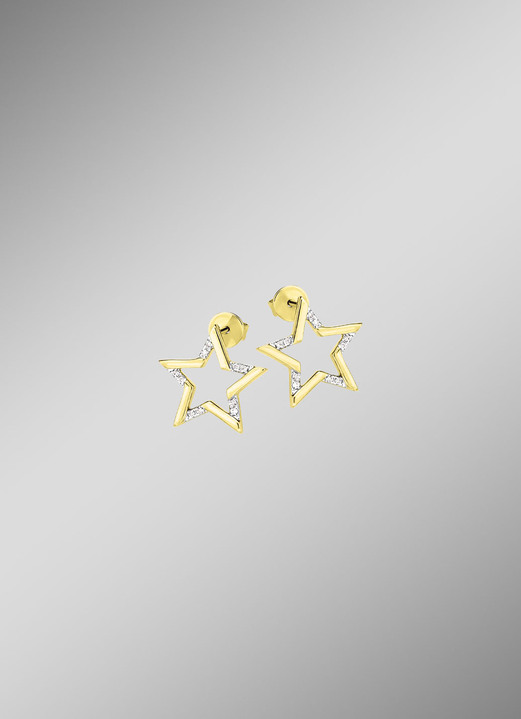 Ohrschmuck - Ohrstecker Gold 585/-, in Farbe  Ansicht 1