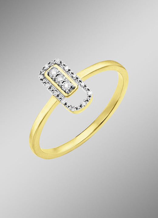 Ringen - Damesring met diamanten, in Größe 160 bis 220, in Farbe  Ansicht 1
