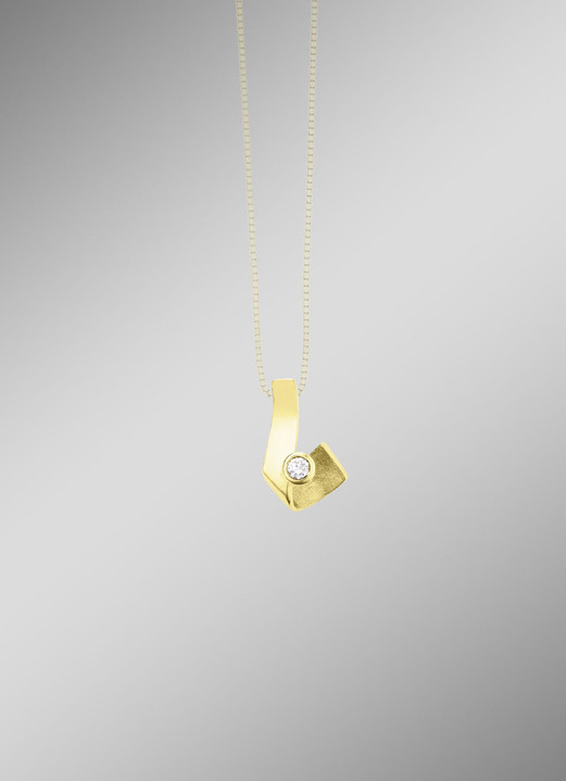 Anhänger - Anhänger o. K. Gold 585/-, in Farbe  Ansicht 1