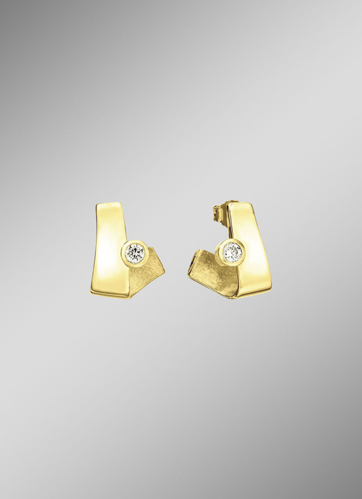 Oorbellen - Delicate schittering – oorbellen van kostbaar goud, in Farbe  Ansicht 1