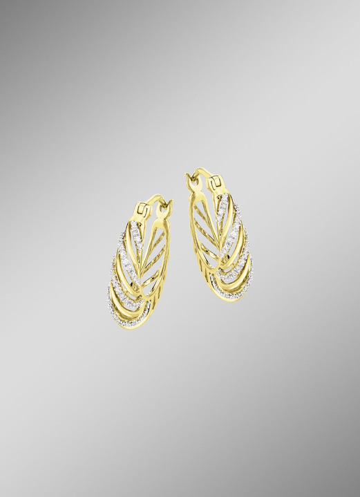 Ohrschmuck - Creolen Gold 585/-, in Farbe  Ansicht 1