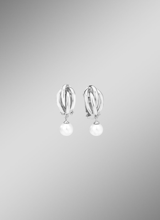 Ohrschmuck - Ohrclips Silber 925/-, in Farbe  Ansicht 1