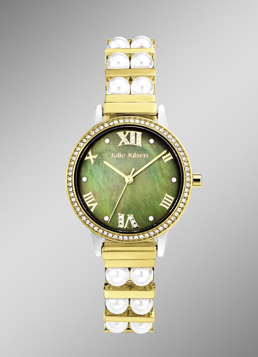 Kwartshorloges - Julie Julsen quartz dameshorloge met parelmoer, in Farbe  Ansicht 1