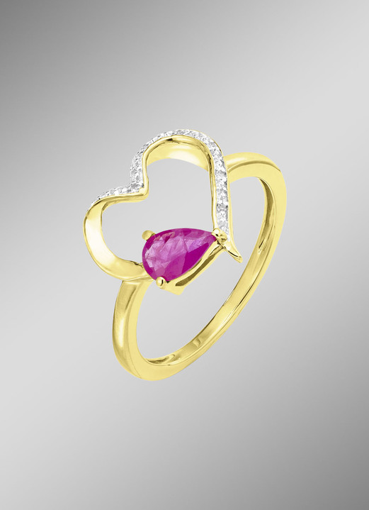 Ringe - Damenring Gold 375/-, in Größe 160 bis 220, in Farbe  Ansicht 1