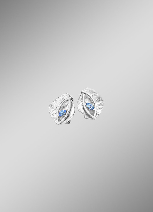 Ohrschmuck - Ohrclips Silber 925/-, in Farbe  Ansicht 1