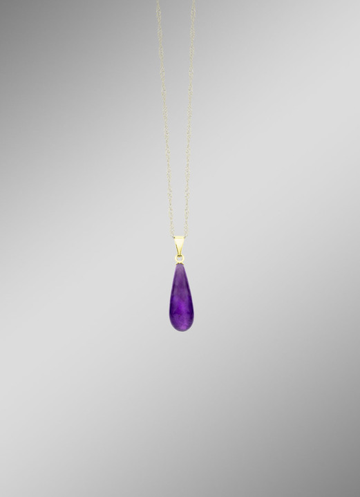 Hangers - Grote hanger met amethist, in Farbe  Ansicht 1