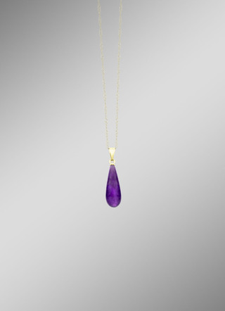 Grote hanger met amethist