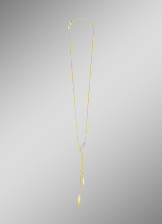 Vergulde ketting met zirkonia