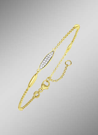 Vergulde armband met zirkonia