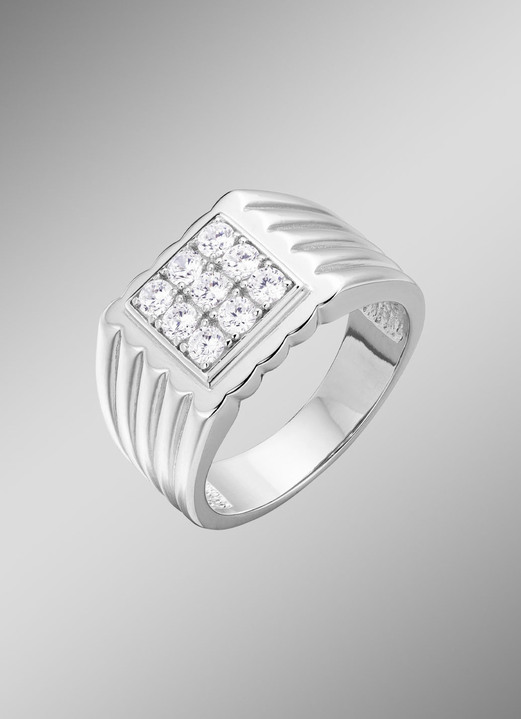 Ringe - Herrenring Silber 925/-, in Größe 180 bis 240, in Farbe  Ansicht 1