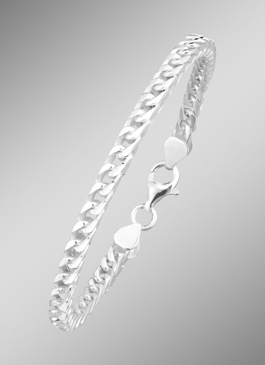 Halskettingen - Fantasie kettingset met opvallend vierkant design, in Farbe , in Ausführung Armband, lengte 21 cm Ansicht 1