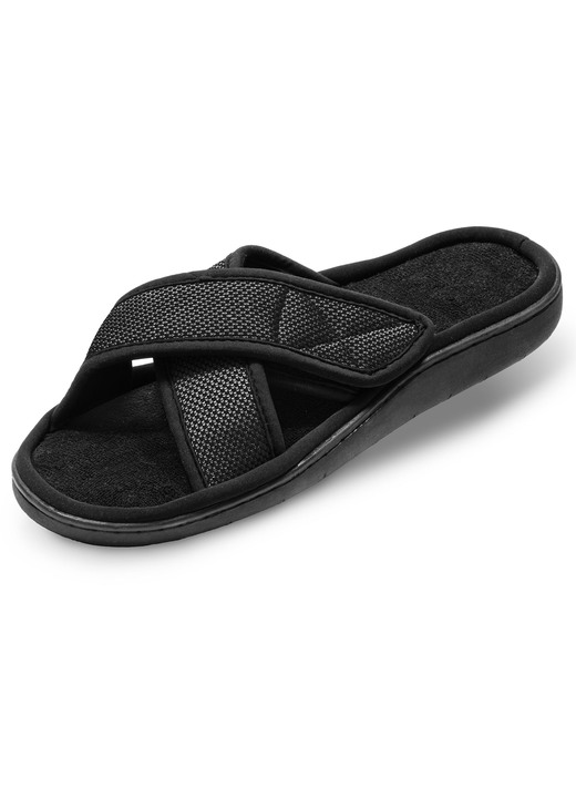 Instappers & veterschoenen - Relax-Cross pantoffels voor binnen en buiten, in Größe 001 bis 004, in Farbe ZWART Ansicht 1