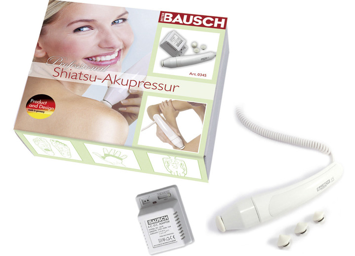 Pijnbestrijding - Shiatsu acupressuurapparaat, in Farbe WEISS Ansicht 1