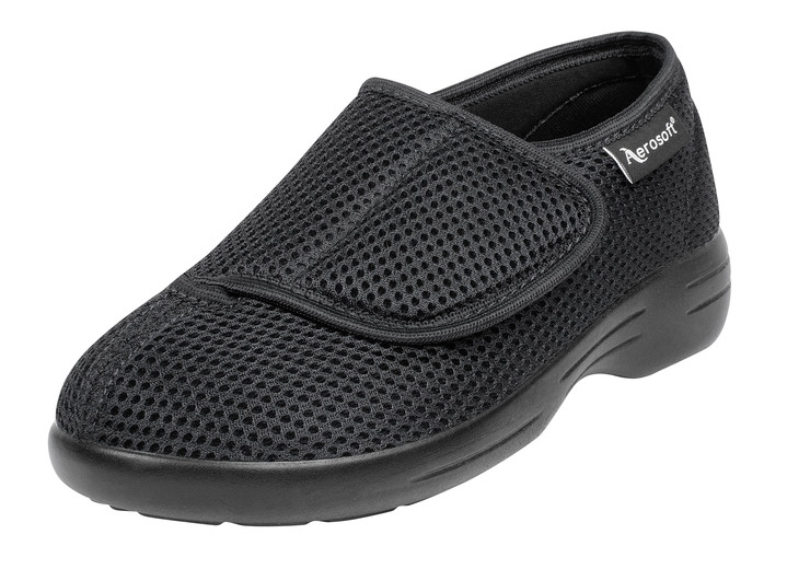 Gesundheitsschuhe - Klett-Halbschuh, in Größe 036 bis 046, in Farbe SCHWARZ Ansicht 1