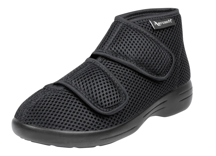 Gesundheitsschuhe - Klett-Stiefel, in Größe 036 bis 046, in Farbe SCHWARZ Ansicht 1