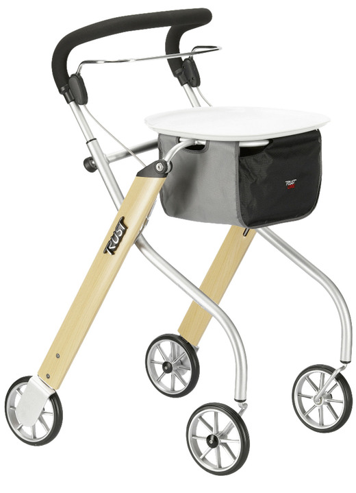 Rollators & rolstoelen - Trust Care Russka Indoor Rollator Laten we gaan, in Farbe NATUR-SILBER Ansicht 1