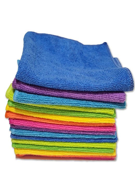 Schoonmaakartikelen & schoonmaakmiddelen - Antistatische microvezelreinigingsdoeken, 16 stuks, in Farbe BUNT Ansicht 1