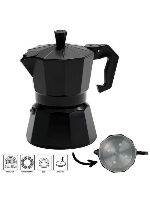 Kaffee & Tee - Espresso-Set, in Farbe SCHWARZ Ansicht 1