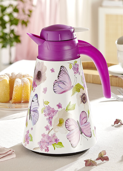 Haushaltshelfer - Kaffeekanne, in Farbe HORTENSIE, in Ausführung Dekor Hortensie Ansicht 1