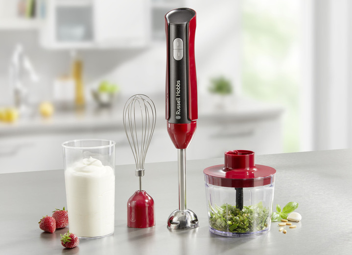 Keukenapparaten - Russell Hobbs 3-in-1 staafmixerset, in Farbe ROT Ansicht 1