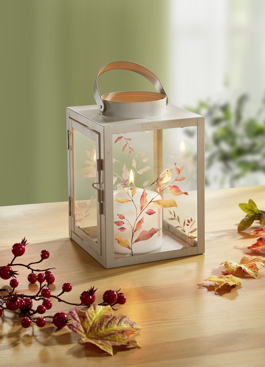 Woonaccessoires - lantaarn, in Farbe BEIGE-BRUIN-ORANJE
