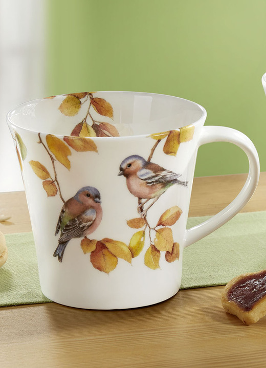 Woonaccessoires - Mok van fijn bone china porselein, in Farbe BUNT, in Ausführung Vink motief Ansicht 1