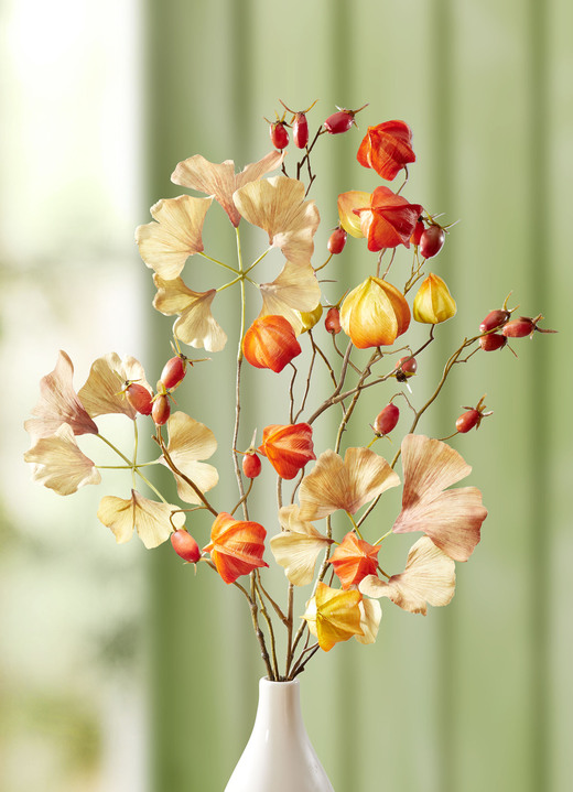 Kunst- & textielplanten - Herfsttakken in een set van 3, in Farbe ORANGE-BRAUN
