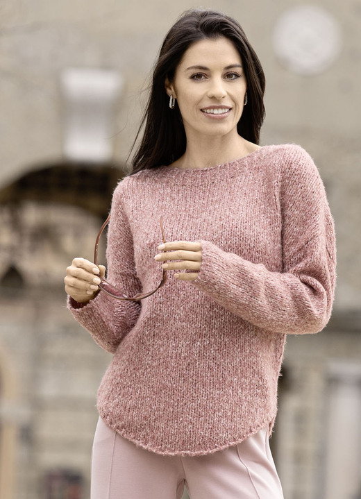 Basics - Pullover Basics - Pullover, in Größe L(44/46) bis XS(32/34), in Farbe HUMMER MELIERT
