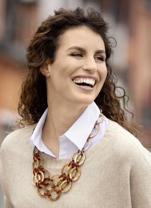 Halskettingen - statement ketting, in Farbe BRAUN