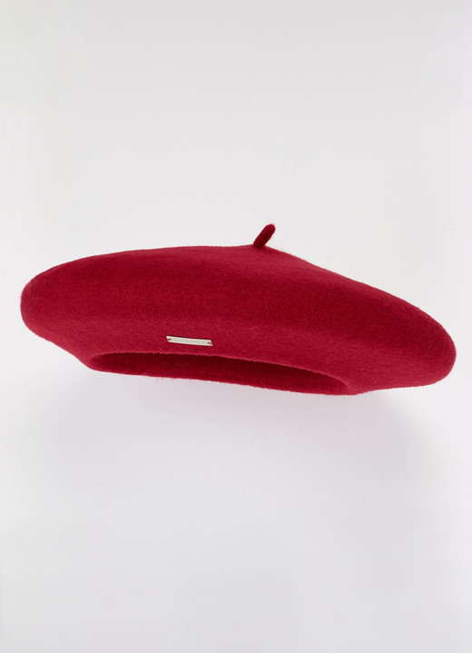 Mützen & Hüte - Baskenmütze, in Farbe FEUERROT Ansicht 1