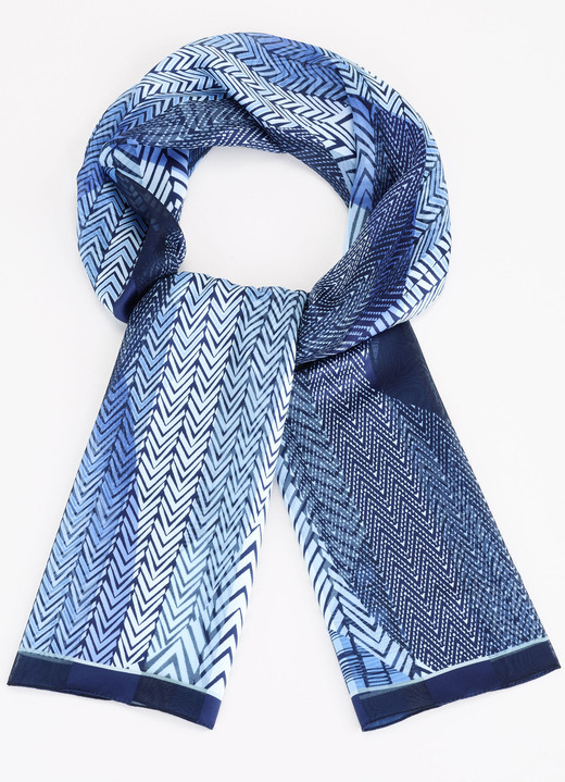 Schals - Schal, in Farbe BLEU-NACHTBLAU-GRAU-SCHWARZ Ansicht 1