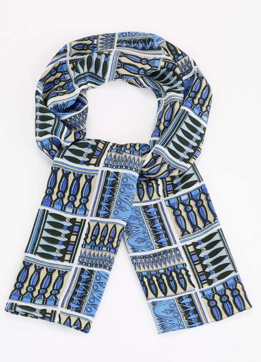 Schals - Schal, in Farbe ECRU-HELLBLAU-SAND-AZUR Ansicht 1