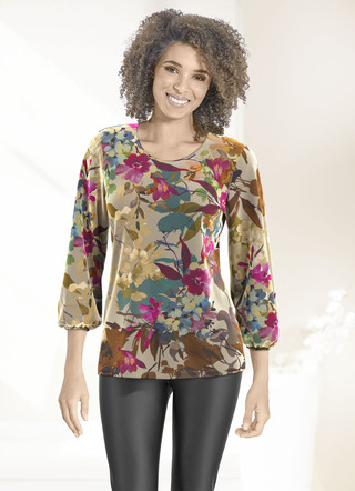 Shirt met all-over design