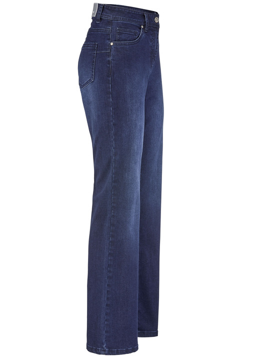 Broeken - Jeans met modieuze beenwijdte Broeken - Jeans met modieuze beenwijdte, in Größe 018 bis 052, in Farbe DUNKELBLAU