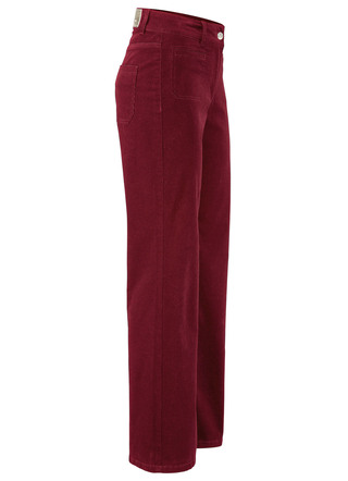 Wijde corduroy broek