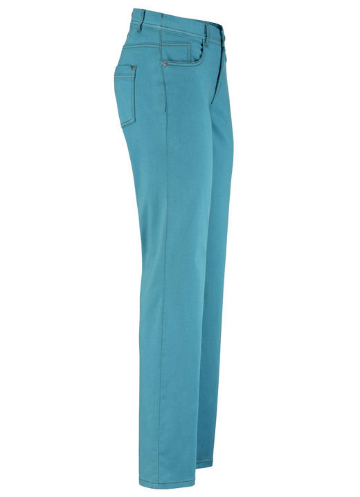 Broeken - Zachte 5-pocketbroek Broeken - Zachte 5-pocketbroek, in Größe 017 bis 050, in Farbe PETROL