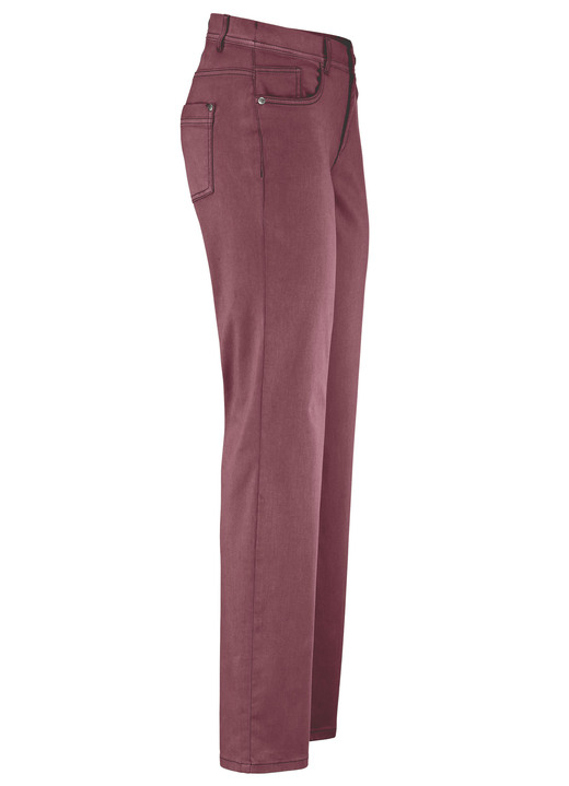 Hosen mit Knopf- und Reißverschluss - Hose, in Größe 017 bis 050, in Farbe BORDEAUX Ansicht 1