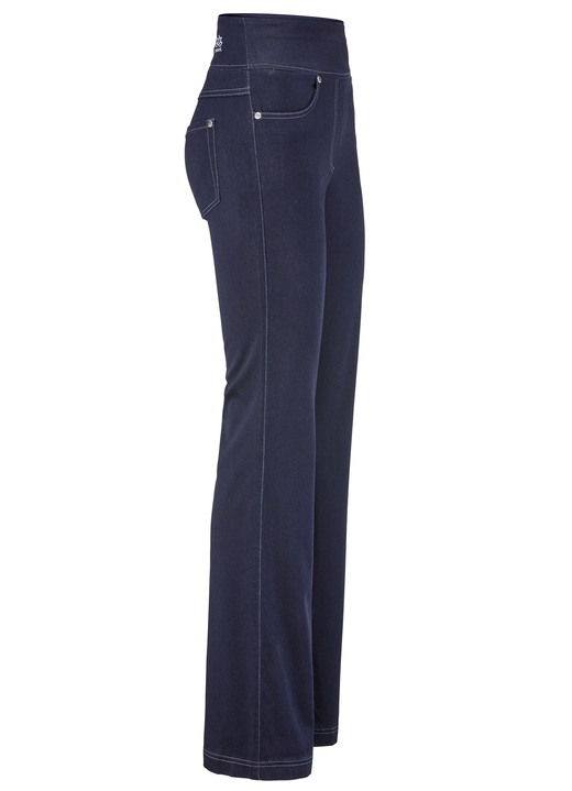 Hosen in Schlupfform - Yoga-Jeans, in Größe 017 bis 050, in Farbe DUNKELBLAU Ansicht 1