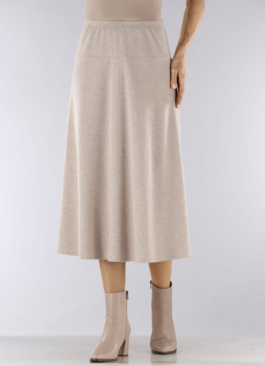 Effen - Rok in een comfortabele pull-on stijl, in Größe 018 bis 054, in Farbe GESMOLTEN BEIGE Ansicht 1