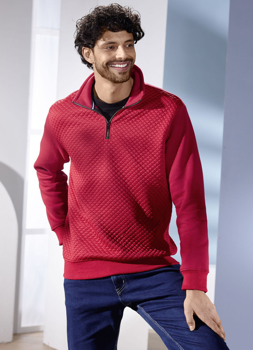 Sweatshirts - Trui in 2 kleuren Sweatshirts - Trui in 2 kleuren, in Größe 046 bis 062, in Farbe DONKERROOD