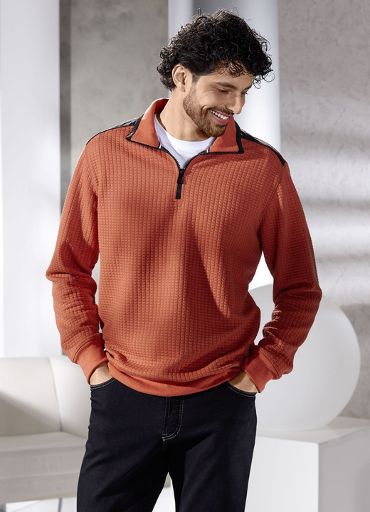 Sweatshirts - Troyer, in Größe 046 bis 062, in Farbe TERRA Ansicht 1