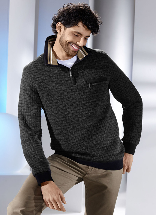 Sweatshirts - Troyer, in Größe 046 bis 062, in Farbe ANTHRAZIT MELIERT